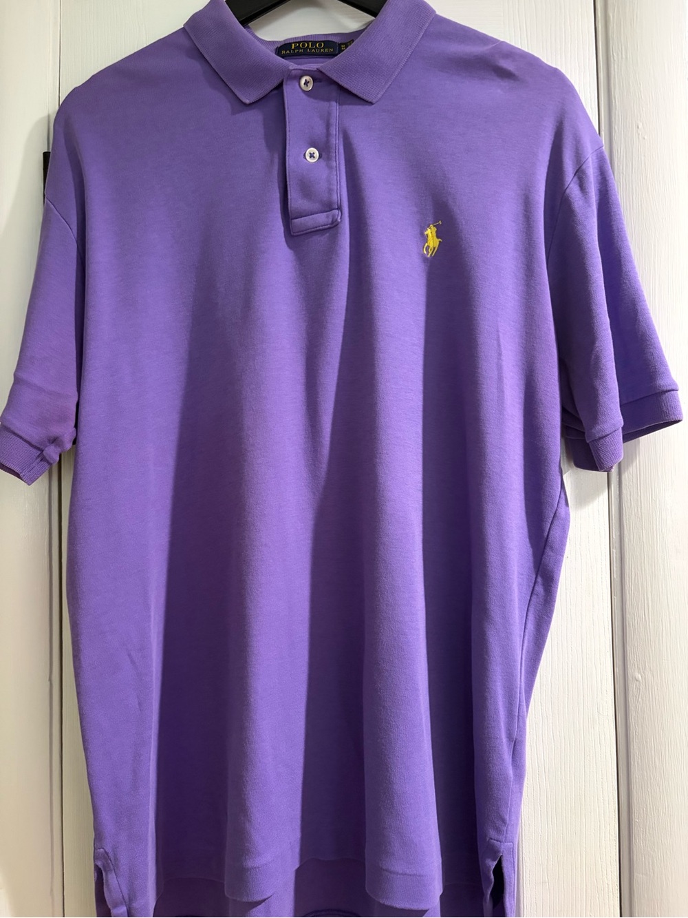 Ralph Lauren Purple Polo with Yellow Pony Embroidery